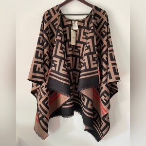 Fendi Oversized Reversible Cape